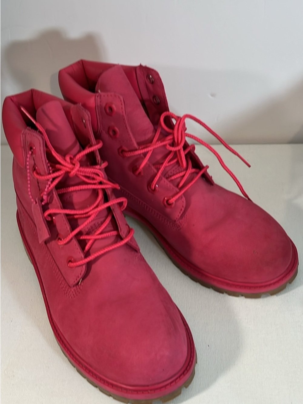 Timberland Pink Boots A few Minor Flaws Hardly Worn Men’s Size 7